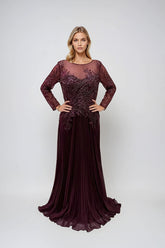 Juliet JTM17B Long Formal Sequin Mother of the Bride Dress