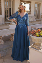 Nox Anabel MF100 Plus Size Long Formal Mother of the Bride Dress