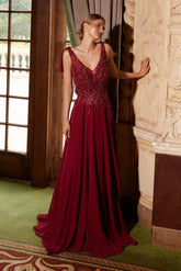 Nox Anabel MJ132 Plus Size Long Formal A Line Evening Dress