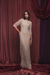 Beaded Sequin Dress Long Formal Mother of the Bride Mac Duggal 10099