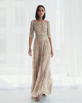 Long Beaded Dress Formal Mother of the Bride Mac Duggal 10115