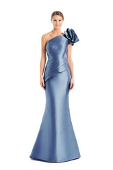 Alexander by Daymor 1673F22 Long Peplum Floral Mermaid Formal Evening Dress