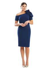 Alexander by Daymor 1762SHORTS23 Short Fitted Knee Length Cocktail Dress