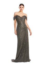 Alexander by Daymor 1858F23 Long A Line Formal Evening Prom Dress
