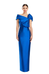 Alexander by Daymor 1885F23 Long Formal Pleated Evening Dress