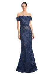 Alexander by Daymor 1971S24 Long Formal Lace Applique Mermaid Dress