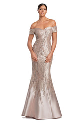 Alexander by Daymor 2050F24 Long Mermaid Formal Glitter Prom Dress