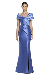 Alexander by Daymor 2052F24 Long Formal Pleated Evening Dress