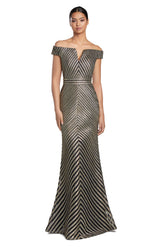 Alexander by Daymor 2076F24 Fitted Long Formal Evening Prom Dress