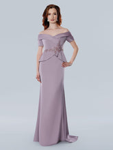Stella Couture 25309 Beaded Long Floral Peplum Evening Formal Dress