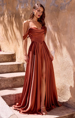 BELINDA GOWN - A-LINE DRESS WITH CORSET BACK