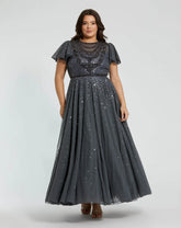 Formal Plus Size Dress A Line Mac Duggal 24025