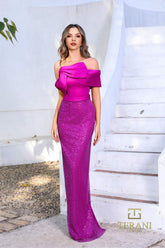 Terani Couture 252E5103 Long Formal Sequin Evening Dress