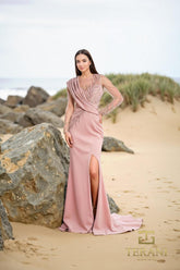 Terani Couture 252M5377 Long Sleeve Mother of the Bride Formal Dress