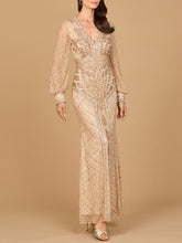Lara Dresses 28894 Long Beaded Formal Glitter Evening Dress