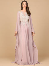 Lara Dresses 28968 Mother of the Bride Long Formal Cape Dress