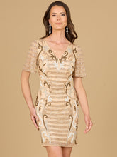 Lara Dresses 29060 Fitted Short Beaded Cocktail Dress