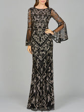 Lara Dresses 29088 Long Sleeve Beaded Formal Evening Dress