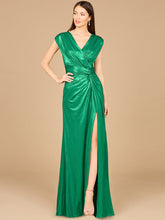 Lara Dresses 29124 Fitted Long Formal Metallic Evening Dress