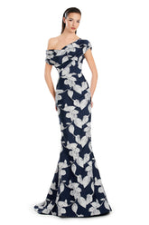 Alexander by Daymor 3044S25 Long Mermaid Formal Printed Dress