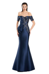 Alexander by Daymor 3066S25 Long Mermaid Formal Evening Beaded Dress
