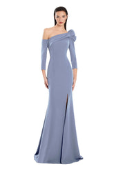 Alexander by Daymor 3069S25 Long Pleated Formal Slit Evening Dress