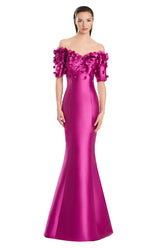 Alexander by Daymor 3084S25 Long Mermaid Applique Formal Evening Dress