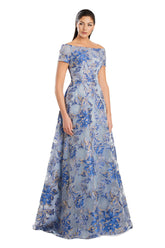 Alexander by Daymor 3094S25 Long A Line Formal Pocket Evening Dress