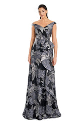 Alexander by Daymor 3095S25 Long Evening Printed Formal Dress