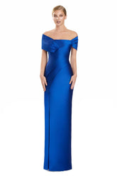 Alexander by Daymor 3127F25 Pleated Long Formal Evening Dress