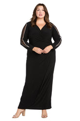 Plus Size Long Sleeve Dress Formal Evening R&M Richards 3411W