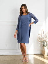 Eva Fashion 3505 Two Piece Short Mother of the Bride Jacket Dress