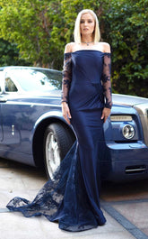 Jessica Angel 487 Long Formal Lace Evening Dress