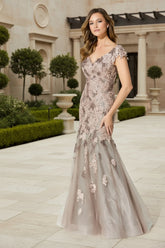 Ivonne D ID919 Long Mermaid Formal Lace Evening Dress