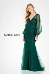 Cameron Blake CB754 Glitter Long Formal Mother of the Bride Dress