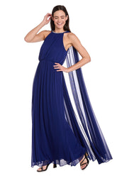 Long Formal Evening Dress A Line Cape R&M Richards 6635
