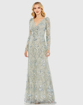 Long Lace Dress Mother of the Bride Formal Mac Duggal 68190