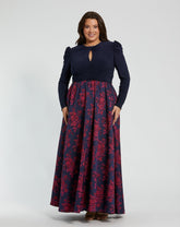 Pleated Long Plus Size Dress Formal Mac Duggal 68556