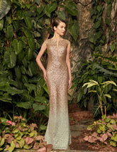 Alexander by Daymor 959 Long Formal Ombre Sequin Evening Dress
