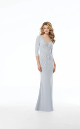 MGNY Madeline Gardner New York 72115 Long Beaded Formal evening Dress