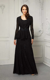 MGNY Madeline Gardner New York 72422 Long Formal Two Piece Jacket Evening Dress