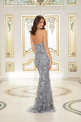 MGNY Madeline Gardner New York 72737 Long Sequin Formal Dress