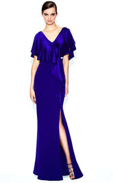 Alexander by Daymor 559 Beaded Long Slit Formal Mother of the Bride Dress
