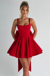 Livette - Bow Tie Mini Dress
