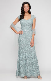 Alex Evenings 81122588 Long Formal Evening Dress