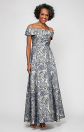 Alex Evenings 8181157 Long Ball Gown Floral Evening Dress