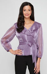 Alex Evenings 8392013 Formal Ruffle Blouse Top