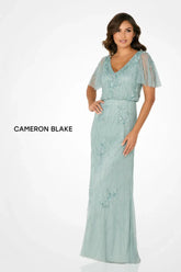 Cameron Blake CB780 Beaded Sequin Mother of the Bride Formal Long Dress