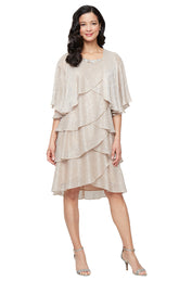 SL Fashions 9155215 Short Mother of the Bride Jacket Dress