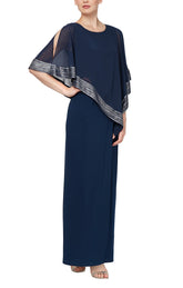 SL Fashions 9270329 Fitted Long Mother of the Bride Dress